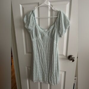 Light Green Short Sleeve Dress